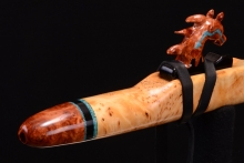 Yellow Cedar Burl Native American Flute, Minor, Mid G-4, #G20B